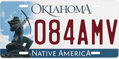 OK license plate 084AMV