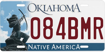 OK license plate 084BMR