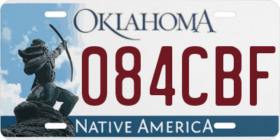 OK license plate 084CBF