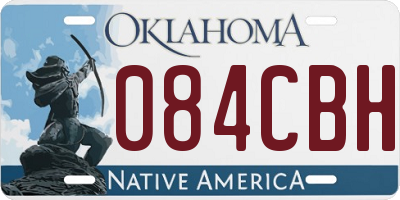 OK license plate 084CBH