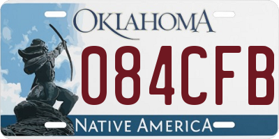 OK license plate 084CFB
