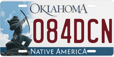 OK license plate 084DCN