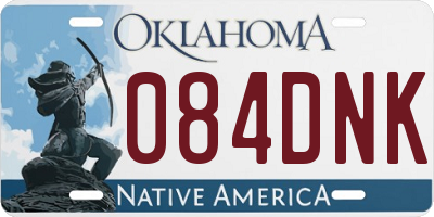 OK license plate 084DNK
