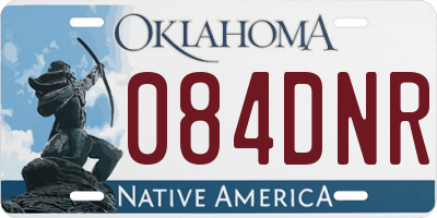 OK license plate 084DNR