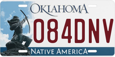 OK license plate 084DNV
