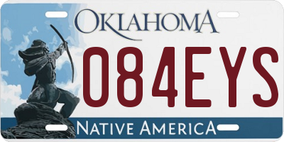 OK license plate 084EYS