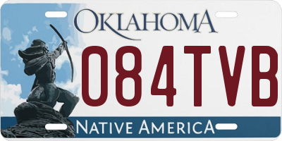 OK license plate 084TVB