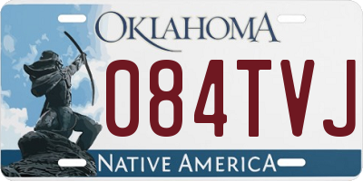 OK license plate 084TVJ