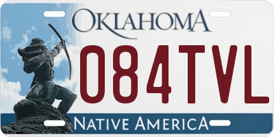 OK license plate 084TVL