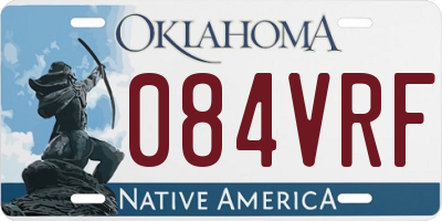OK license plate 084VRF