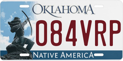 OK license plate 084VRP