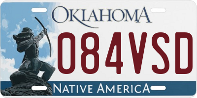 OK license plate 084VSD