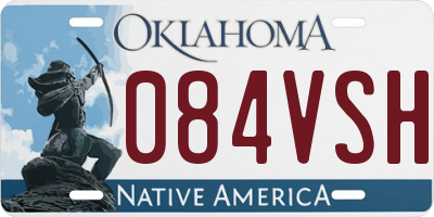 OK license plate 084VSH