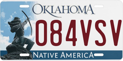 OK license plate 084VSV