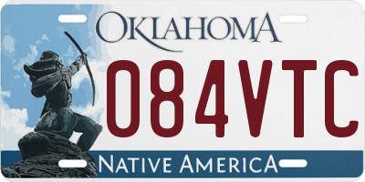OK license plate 084VTC