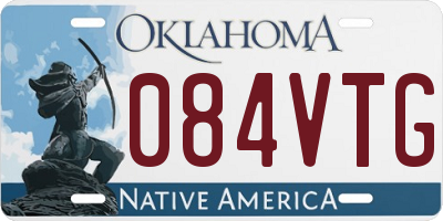 OK license plate 084VTG