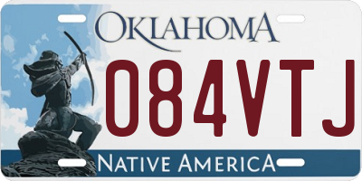 OK license plate 084VTJ
