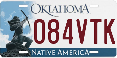 OK license plate 084VTK