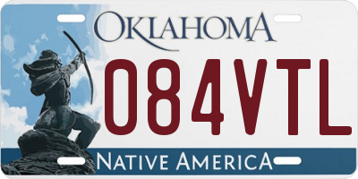 OK license plate 084VTL