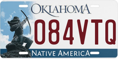OK license plate 084VTQ