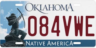 OK license plate 084VWE