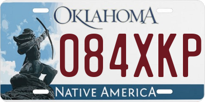 OK license plate 084XKP