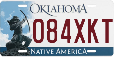 OK license plate 084XKT