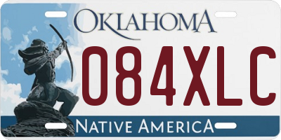 OK license plate 084XLC