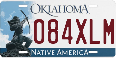 OK license plate 084XLM