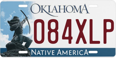 OK license plate 084XLP