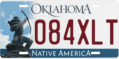 OK license plate 084XLT