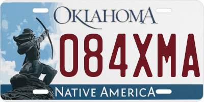 OK license plate 084XMA