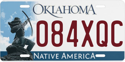 OK license plate 084XQC