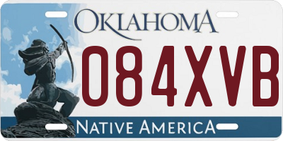 OK license plate 084XVB