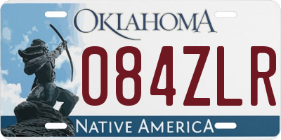 OK license plate 084ZLR