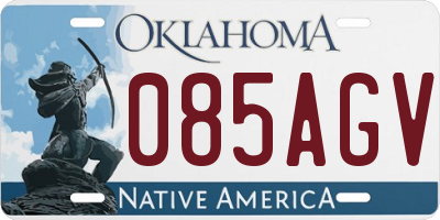 OK license plate 085AGV