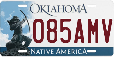 OK license plate 085AMV