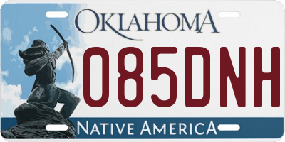 OK license plate 085DNH