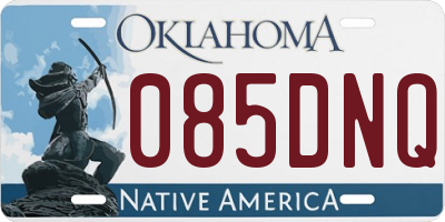 OK license plate 085DNQ