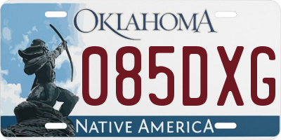 OK license plate 085DXG