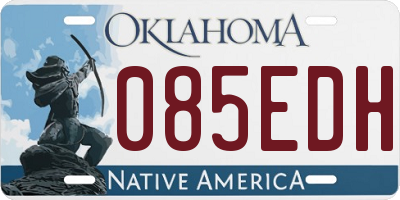 OK license plate 085EDH