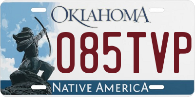 OK license plate 085TVP