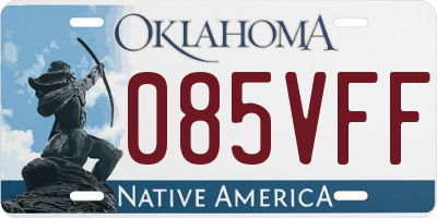 OK license plate 085VFF