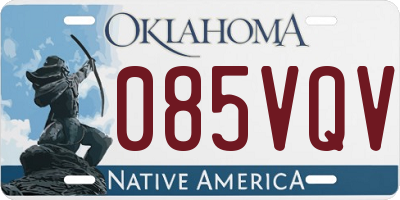 OK license plate 085VQV