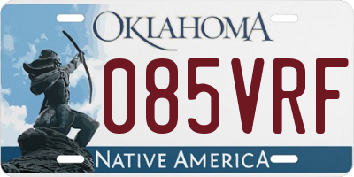 OK license plate 085VRF