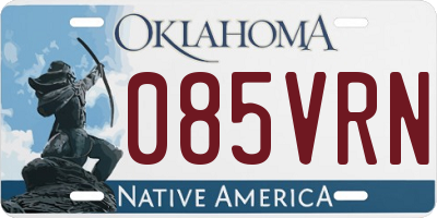 OK license plate 085VRN