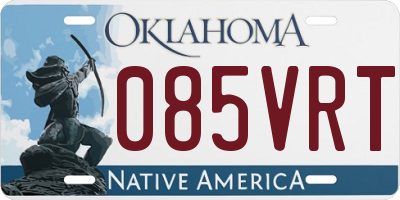 OK license plate 085VRT
