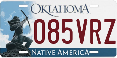 OK license plate 085VRZ