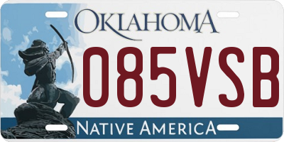 OK license plate 085VSB