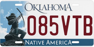 OK license plate 085VTB